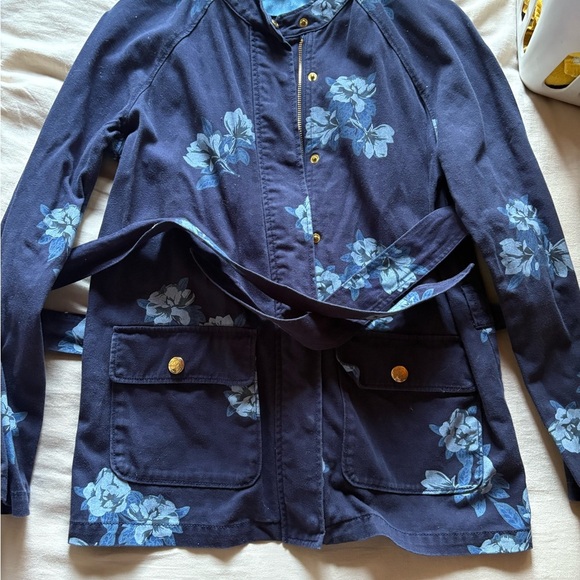 Draper James Navy Floral Utility Jacket - Picture 3 of 3
